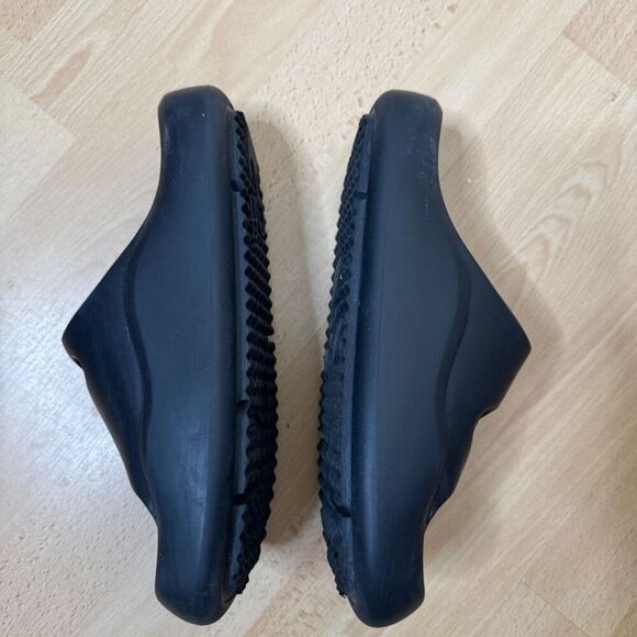 Off White Rubber Meteor Slides Women's 38 Black Made in Italy - Picture 6 of 7